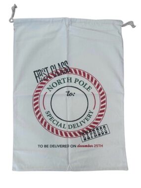 NWT North Pole Special Delivery Santa Sack